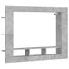 vidaXL meuble TV 152x22x113 cm bois traité gris béton