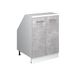 Vicco Rion meuble pour mur incliné – 60 x 81.6 cm avec 2 portes, corps de meuble 60 cm de profondeur Béton