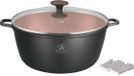 Royal Swiss Braadpan Induction avec Couvercle - Revêtement Marbre - 32 cm - 9,5 L