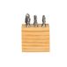 HHIP 8001-0006 2-fluit M2 bal neus einde molenset, 1/8"-1/2", 6 stuk