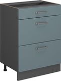 Vicco R-Line Keukenonderkast – 60 cm met laden, WB Eik Blauw-grijs