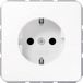 Jung CD1520BFWW Prise de courant avec terre Insert 1 poste Blanc alpin