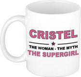 Bellatio Decorations Cristel Woman Myth Supergirl mok - 300 ml - Oudroze
