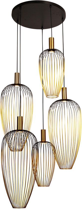 Lucide AURELIE - Hanglamp - 5xGU10 - Goud