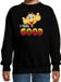 Bellatio Decorations Shoppartners Bv Funny emoticon sweater I feel good zwart voor kids - Fun / cadeau trui 110/116