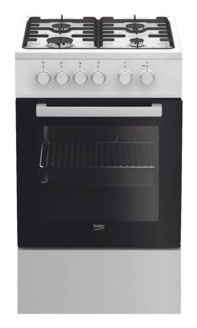 Beko FSS52001DWNL - Gasfornuis - Wit - 50 cm breed