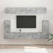 Maison Exclusive Meuble TV exclusif - Ensemble de 5 pièces en béton gris, fabriqué en panneaux de particules