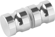 Cornat GTK1 Bouton Porte de douche Rond Aluminium
