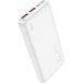 HOCO J101 Batterie Externe, 10000mAh, 22.5W, QC + PD, 1 x USB-C - 2 x USB-A, Blanche