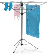 EASYmaxx Droogmolen, Inklapbaar Droogrek voor Binnen en Buiten, Zilver, Aluminium, 16m Drooglengte