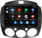 Mazda Autoradio Android 9 pouces 128 Go pour Mazda 2 2007-2013 CarPlay Android Auto Navigation Bluetooth DAB+ Caméra de recul