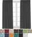 Merkloos Verduisteringsgordijn met plooiband - warmte-isolerend - set van 2 - 140x245 cm - Hemelsblauw