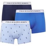 Polo Ralph Lauren Set 3 boxers en coton stretch bleu (M)