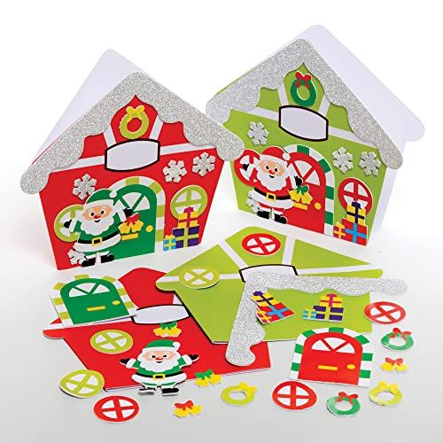 Baker Ross Santa's Workshop Kaart Pakketten - Pak van 6