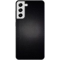 Samsung Galaxy S21 Dark metal Verstevigd hoesje met sublimatie bedrukking