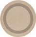 Surya Rhonda Rond Tapijt Beige Jute-look 100 cm