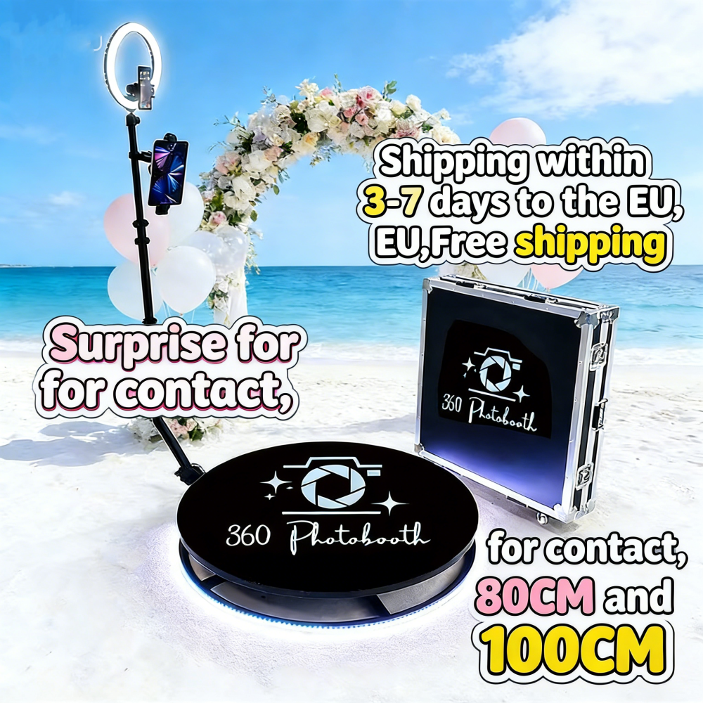 SNQP 360 Fotohokje 360 Graden Draaiende Foto Selfie Magic 360 Automatische Videokiosk voor Feestjes