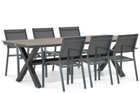 Lifestyle Garden Furniture Lifestyle Lifestyle Sella/Forest 240 cm dining tuinset 7-delig