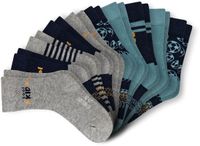 Schiesser Legwear Kids Sokken Gestreept Gesorteerd 2 Schoenmaat 23-26 Katoen/Polyamide/Elastaan 10 Stuks