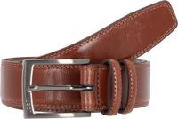 JOOP! Leren Riem Double Quilted Coll. Belt 3,5 CM W110 Cognac Bruine