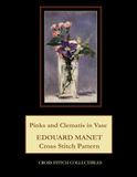 Pinks and Clematis in Vase: Edouard Manet Cross Stitch Pattern