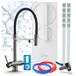 Ari Highflex Ro5 Driewegs keukenkraan met onderbankfilter, 400 GPD, zonder tank, messing, keramische cartridge, perlator, 360 graden draaibaar, graphite anthracite