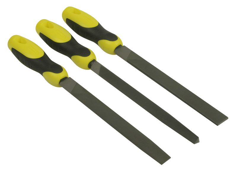 Stanley 3-delige Set Vijlen Halfzoet 200mm - 0-22-464