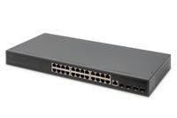 Digitus DN-80223 - 24-Port Gigabit Managed L3 Switch - 1U - Black