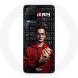 Manicase Etui voor Vivo Y21s 2021 / Y21 2021 La Casa De Papel Berlin Masque