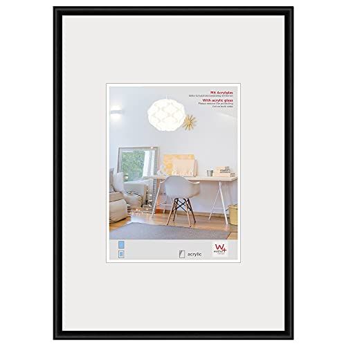 Walther Design New Lifestyle Bilderrahmen - Schwarz - 59,4 x 84 cm (DIN A1)
