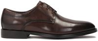 Kazar Brown Shoes with Open Seam and Openwork Decoration
