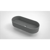 Arcqua Opbouw Waskom Case Ovaal 60x26 cm Mat Grijs