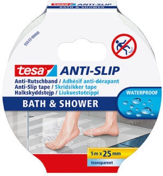tesa Antislip tape - Transparant - 25mm x 5mm - 1 stuk