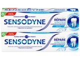 SENSODYNE Dentifrice Répare & Protège, Dents Sensibles, Menthe, 2 x 75 ml
