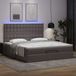 Maison Exclusive - Cadre de lit ottoman avec matelas gris 160x200 cm similicuir