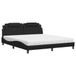 VidaXL Lit "Viana" avec matelas, noir, 180x200 cm, similicuir