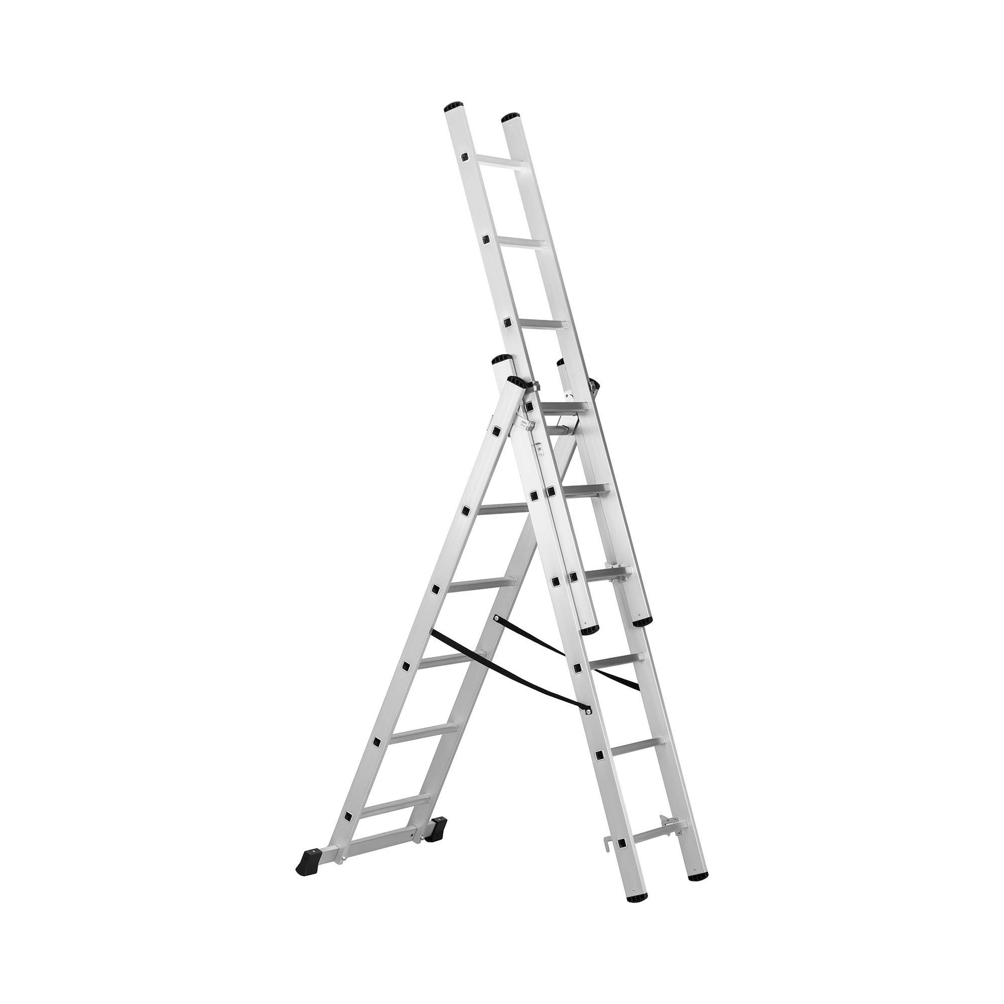 MSW Ladder Aluminium met wielfunctie - 321,2 cm