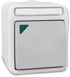 Peranova 102449 Pera Knop spatwaterdicht Lichtgrijs, Donkergrijs 1 stuk(s)