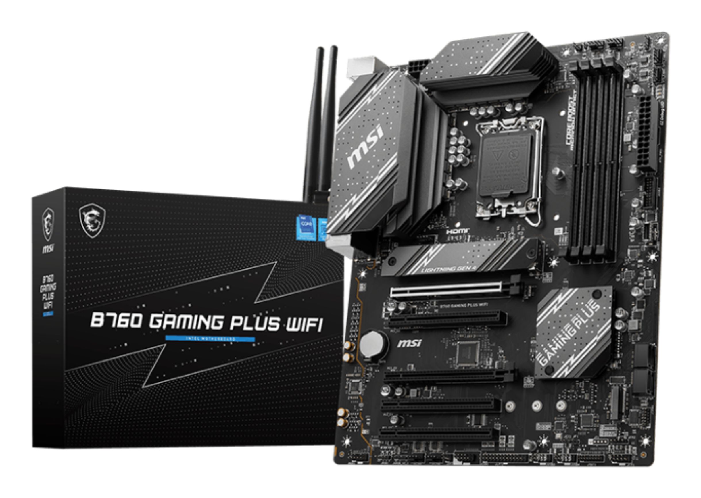 MSI B760 GAMING PLUS WIFI - ATX Motherboard - Intel B760 - LGA 1700 - DDR5 - Wi-Fi 6E