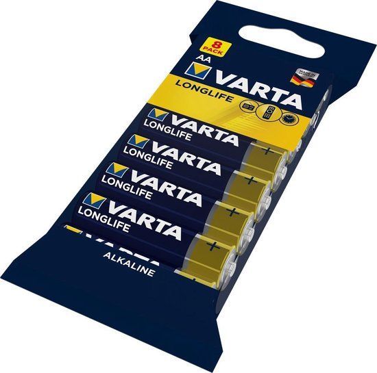 Varta AA Alkaline Batterijen - 8 stuks