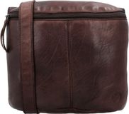 Hide & Stitches Paint Rock Crossbody Schoudertas - Leer - Donkerbruin