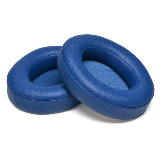 Mmobiel Koptelefoon oorkussens earpads geschikt voor: BEATS by Dr. Dre STUDIO 2.0 Wired / Wireless B0500 / B0501 & BEATS STUDIO 3.0 kunstleer + Handleiding Blauw