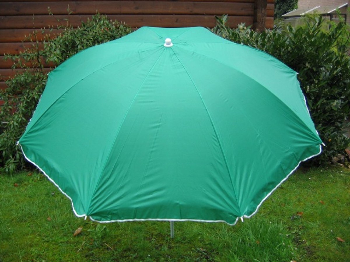 MooieDeal Beach Parasol - Ø180 cm - UPF 15 - Inclusief parasolvoet - Strandparasol - Meerdere kleuren verkrijgbaar!