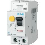 EATON 109272 PFGM-40/2/003 – differentiaalschakelaar – wit – controller zwart – 2 polen / 40 A / 30 mA – type AC – directe aansluiting zonder schroeven