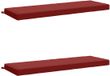 vidaXL - Coussin de banc - SOEST - 2 pièces - 100% Polyester - Bordeaux - 140 x 50 x 8 cm