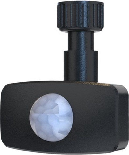 LEDVION Draadloze Zwarte Bewegingssensor PIR IP44 - 180° Draaibaar - 2 tot 8m Bereik