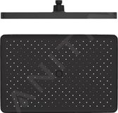 kielle Vega - Hoofddouche 360 x 240 mm, 1jet, douchearm 430 mm, mat zwart