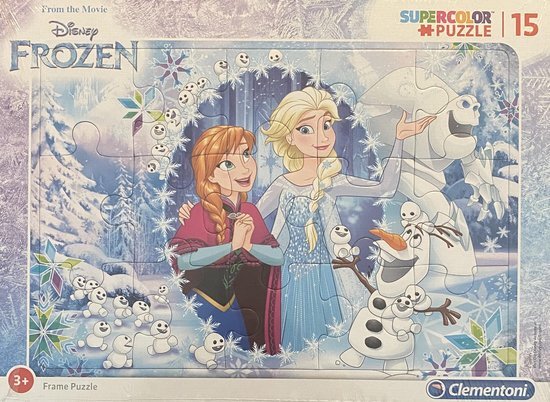 Clementoni Disney Frozen supercolor puzzel 15