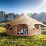 Tente en toile, 4 saisons, 5 mètres / 16,4 pieds, tente tipi