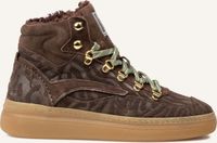 Floris van Bommel Sfw-10175 Fygi Sneakers - Suède - Dames - Bruin - Maat 41,5